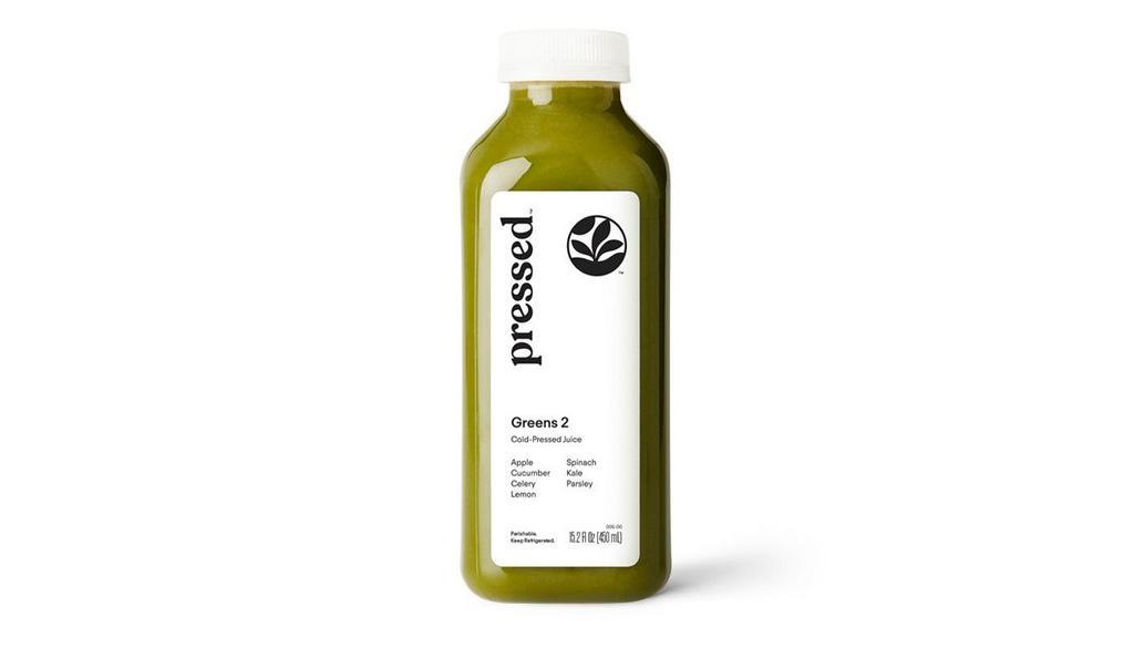 Sweet Greens - Greens 2 · It's a blend of apple, cucumber, celery, lemon, spinach, kale and parsley. Pressed apples put a sweet spin on this balanced green juice. Green spinach and kale, hydrating cucumber and other leafy veggies are balanced by apples and lemon. A perfect choice for those new to juicing.