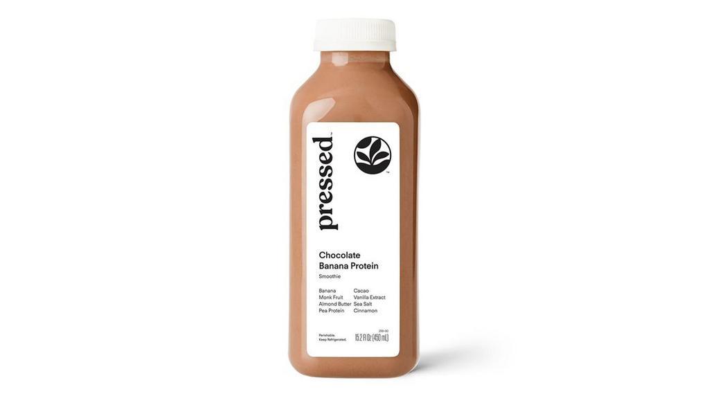 Chocolate Banana Protein Smoothie · No time to blend? Our perfectly blended Chocolate Banana Protein Smoothie makes fueling up easy! Bananas, cocoa powder and cinnamon give this clean and simple smoothie a rich, satisfying taste, while almond butter and pea protein keep you satiated.