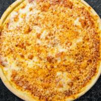 4 Cheese Pizza · Feta cheese, ricotta cheese, Parmesan cheese and mozzarella cheese baked on a hand-tossed do...