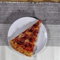 Pepperoni Pizza · With Roma tomato sauce and mozzarella cheese.