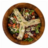 Avocado - Hummus Wrap · Vegetarian. Greek salad and Feta cheese, kalamata olives, parsley and toasted pumpkin seeds.