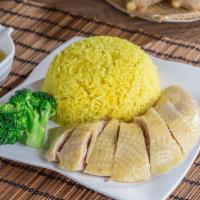 1. Hainan Chicken Rice · One portion of steamed chicken (boneless) - one special ginger sauce and one spicy chili oil...