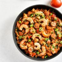 Jambalaya · Delicious rice dish prepared with assorted meats, veggies, and rice.