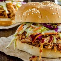 Super Pollo Asado (Roasted Chicken) Torta · Mouthwatering Mexican-style Sandwich prepared with Roasted Chicken, beans, jalapeños, lettuc...