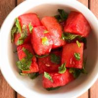 Watermelon · mint, chiles, olive oil.