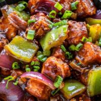Chilli Paneer Dry · Indian cottage cheese seasoned and fried with Indo-Chinese sauce.