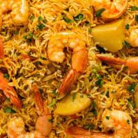 Shrimp Biriyani  · Shrimp Biryani is a delicate, full-flavored meal, made with fragrant basmati rice, tender-co...