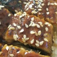 Unagi Don · barbecued eel served with rice