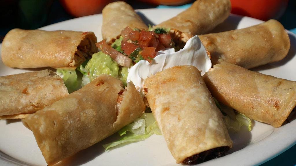 Taquitos · Chicken, shredded beef or potato & cheese.