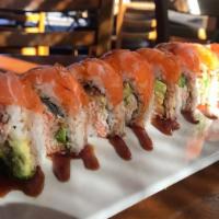 Jenny's Roll · In: avocado, crab meat & unagi. Out: salmon & unagi sauce.