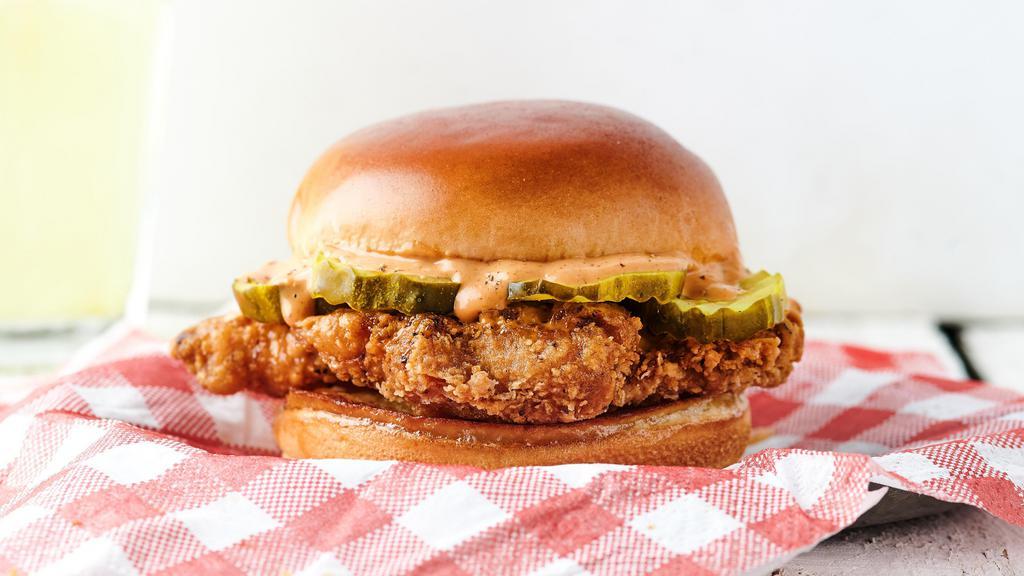 Miss Mazy’S Special · Fried chicken, bread & butter pickles & Cluck Sauce