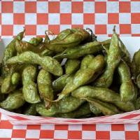 Spicy Edamame · Fried Edamame with special spicy seasoning.