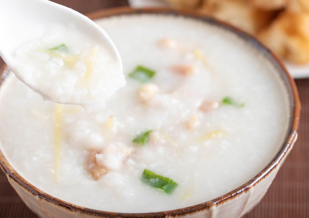 Homemade Congee - Family Size · Choose from a tasty selection of nourishing congee pairings.