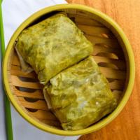 Sticky Rice Mixed Chicken in Lotus Leaf (2 pcs) · 