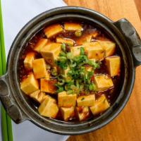 MaPo Tofu with Minced Meat · Spicy.