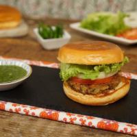 Indian curried Lamb Burgers  · Two Spicy Indian Spiced Lamb Burgers:   Spiced up Lamb burger patties with caramelized onion...