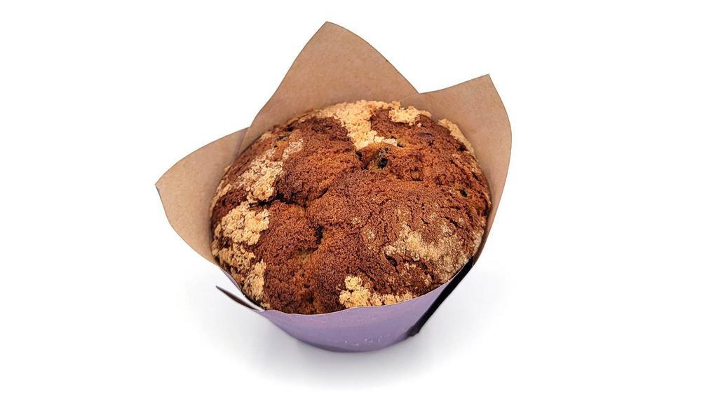 Wild Blueberry Muffin · Filled with wild blueberries, with lemon zest for additional flavor, topped with a light streusel.
