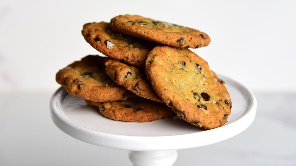 Chocolate Chip Cookie · Our traditional chocolate chip cookie topped with flaky maldon salt. Vegetarian