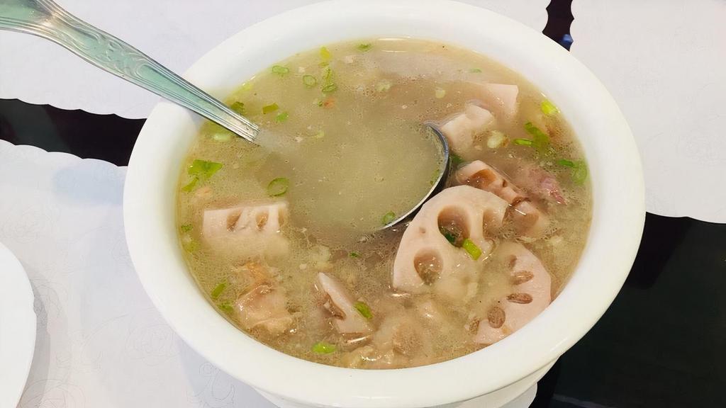19. Lotus Root with Spareribs Soup · 