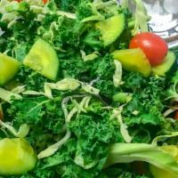 Crunchy California Green Salad · With olive oil balsamic dressing