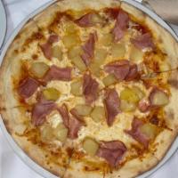 Hawaiian Pizza · Marinara, mozzarella, ham, pineapple.