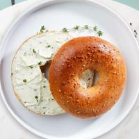 Love & Lox Bagel · Bagel with Cream Cheese, Smoked Salmon, Tomatoes, Sprouts, Onion & Cucumber