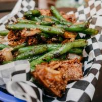 Flash Fried Spicy String Beans & Tofu · 