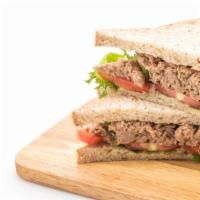 Tuna Melt Sandwich · Delicious sandwich made with Fresh Tuna, Swiss, American, & Jack cheese, lettuce, tomato, on...
