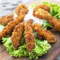 Crispy Chicken Tenders with Tartar sauce · Mouthwatering fried Crispy Chicken Tenders, seasoned with house spices and deep-fried to per...