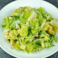 Patxi's Caesar Salad · Romaine lettuce, focaccia croutons, parmesan, and our house Caesar.