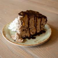 MUD PIE · Jamocha Almond Fudge Ice Cream with chocolate fudge and caramel sauce, whipped cream and alm...