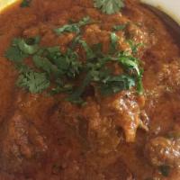 Lamb Curry · Lamb cooked in a mild curry sauce.