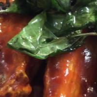 BBQ Chicken · Salad on the side. Char-broiled chicken marinated in honey and thai herbs served with plum s...