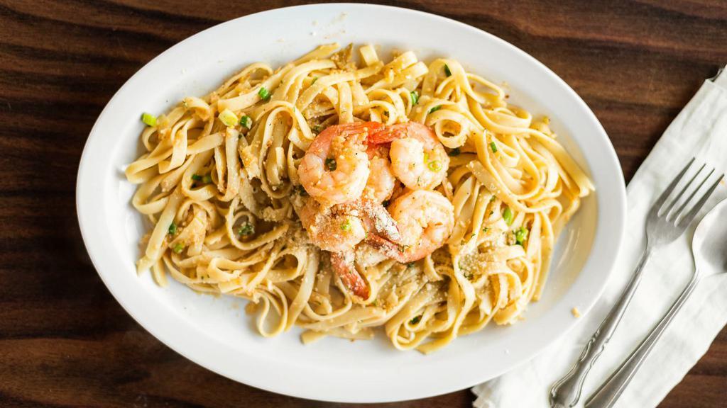 Garlic Pasta or Creole Pasta · Additional choices: Shrimp, Fish, Crawfish, Chicken, Sausage for an additional extra charge.