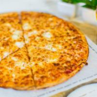 The Press Cheese Pizza · Red sauce, mozzarella, and ricotta.