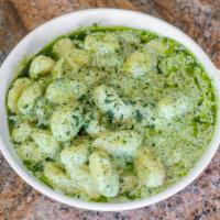 Gnocchi  (Potato Dumpling Pasta) · Potato dumpling pasta choice of marinara, bolognese, or pesto sauce.