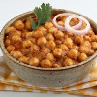 Channa Masala · Garbanzo beans cooked with Ginger, garlic and spices