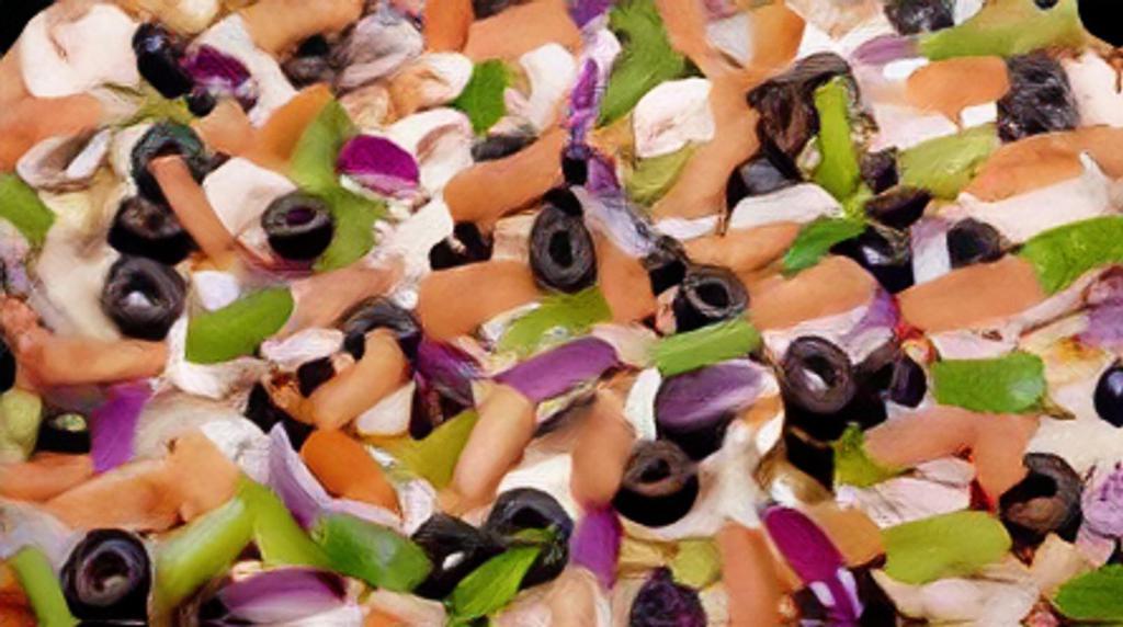 Veggie Deluxe · Tomato sauce, mozzarella cheese, fresh mushrooms, roma tomatoes, green peppers, black olives, red onions.