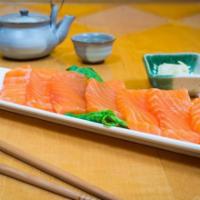 Salmon Sashimi (7 pcs.) · Sliced raw salmon(fresh).