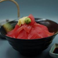 Tekka Don · Fresh raw tuna over sushi rice.