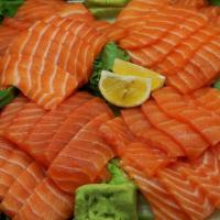 SALMON SASHIMI TRAY · 30pcs 
may substitute with tuna or albacore