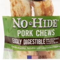 No-Hide - Pork Recipe Dog Chews · Two pieces seven-inch chews. Delicious, Durable, Digestible. No-Hide Chews are low in fat, l...