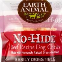 No-Hide - Beef Recipe Dog Chews · Two pieces four-inch chews. Delicious, Durable, Digestible. No-Hide Chews are low in fat, lo...