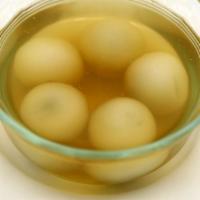 708. Ginger Soup Rice Balls with Sesame Filling · 薑汁芝麻湯丸.