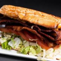 BATTLE · Honey Cured Bacon, Choice of Cheese (American, Cheddar, Muenster, Provolone, Swiss), Lettuce...