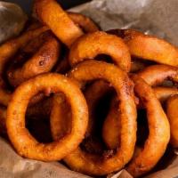 BEER BATTERED ONION RINGS · Side of Creamy Buttermilk Ranch