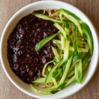 E7. Beijing-Style Noodle in Black Bean Sauce / 炸醬麵 · Contain peanut product.