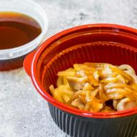 Chicken Onion Udon · 3oz diced chicken with onion sauce and 8 oz shoyu soup