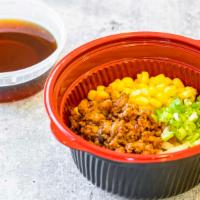 Spicy Pork Udon · Spicy Pork sauce, corn, scallion and 8 oz shoyu soup