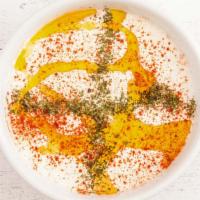 Tzatziki · Home-made yogurt diced cucumber oregano fresh dill mint and a hint of garlic, olive oil and ...